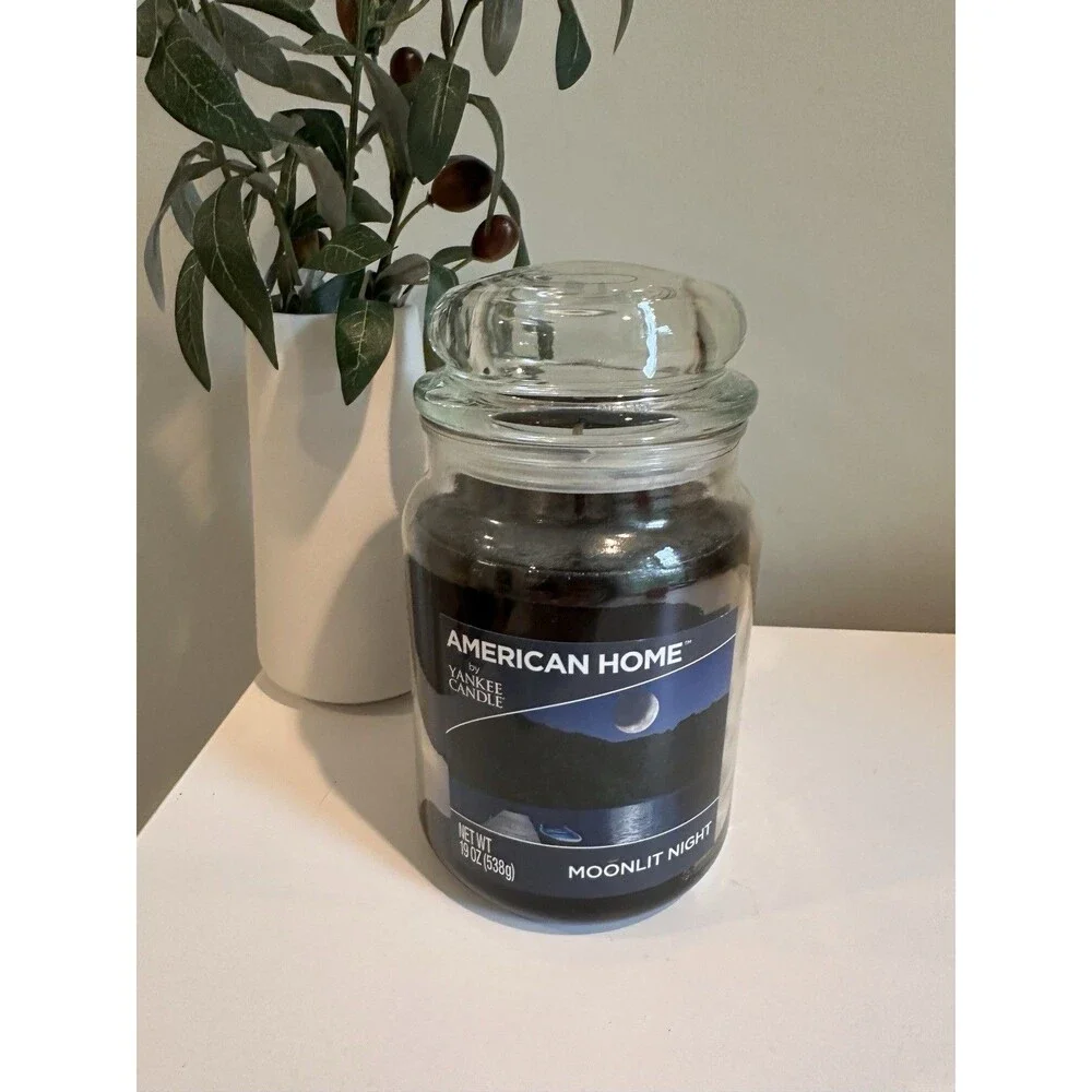 Retired Yankee Candle Moonlight Night 19 oz Large Glass Jar Single Wick NEW